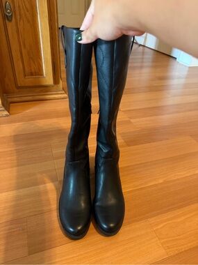 BareTraps Black Knee-High Riding Boots